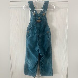 Vintage Cord OshKosh B'gosh Blue Kids Overalls